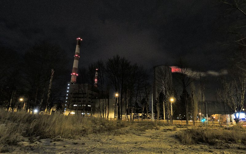 Panorama 360 - Elektrociepłownia EC1 i jej kominy widoczne z każdego punktu miasta - Bielsko-Biała
